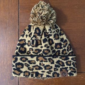 Leopard PomPom Beanie